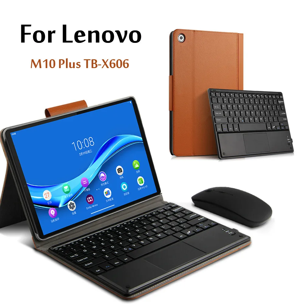 

Case For Lenovo Tab M10 FHD Plus Wireless Bluetooth Keyboard TB-X606F TB-X606X 10.3''Tablet Magnetically Detachable Cover