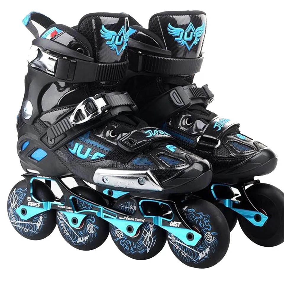 Original War Wolf Inline Skates Slalom Sliding Free Skating Rocking Frame Patines Adult Kids Roller Skating Shoes Good as SEBA