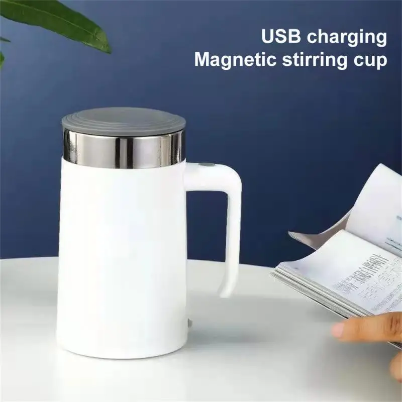 Smart Mixer Water Bottle High Speed Stirring Electric Stirring Cups Large-caliber Cup Mouth Blue Food-grade 450ml Waterproof