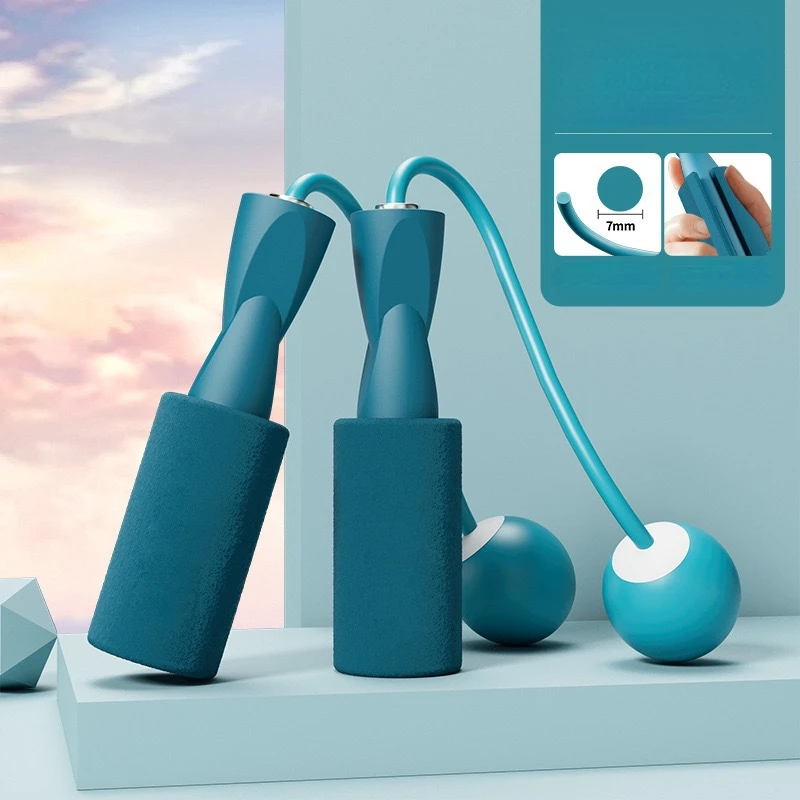 Беспроводная Скакалка с шариками Регулируемая Веревка для похудения