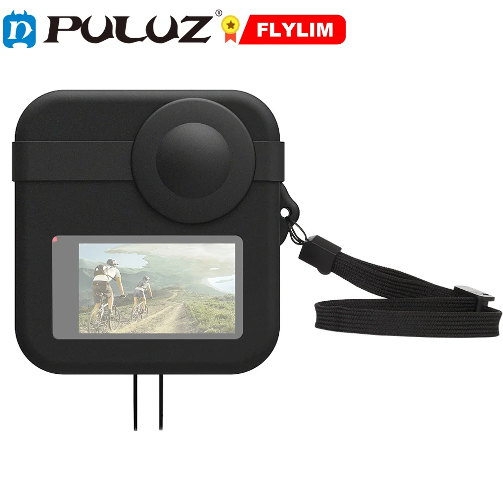

PULUZ Housing for Dual Lens Cap Cover + Body Silicone Protective Action Camera Accessories