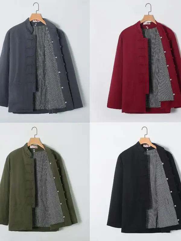 Зимняя мужская куртка ручной работы на хлопковой подкладке из чистого хлопка