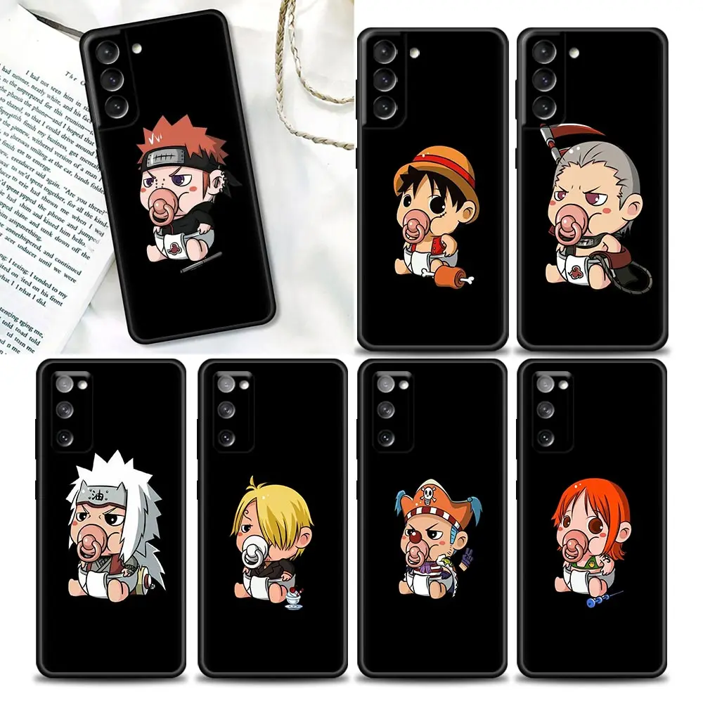 

Phone Case for Samsung Galaxy S22 S7 S8 S9 S10e S21 S20 Fe Plus Ultra 5G Soft Silicone Case Cover Cute One Piece Naruto Children