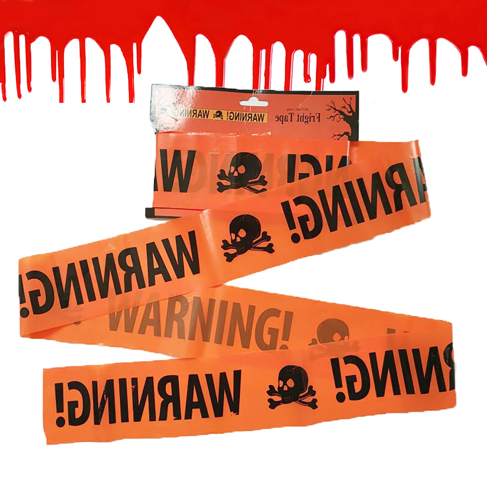 

HOT 6m Halloween Cordon Isolation Tape Site Layout Props Skull Tape Decoration Props Halloween Party Supplies Halloween Favors