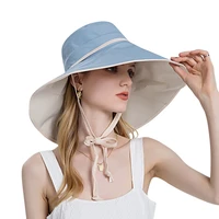 oversized wide brim sun hat travel large uv protection beach hat womens summer floppy foldable sun hat