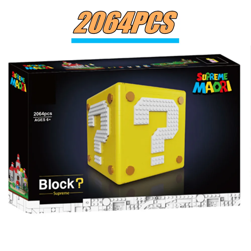 

Super Adventure Classic TV Game Marioed Question Box 71369 71395 Building Blocks Toys Bricks Kids Figures Model Kid Gift Boy Set