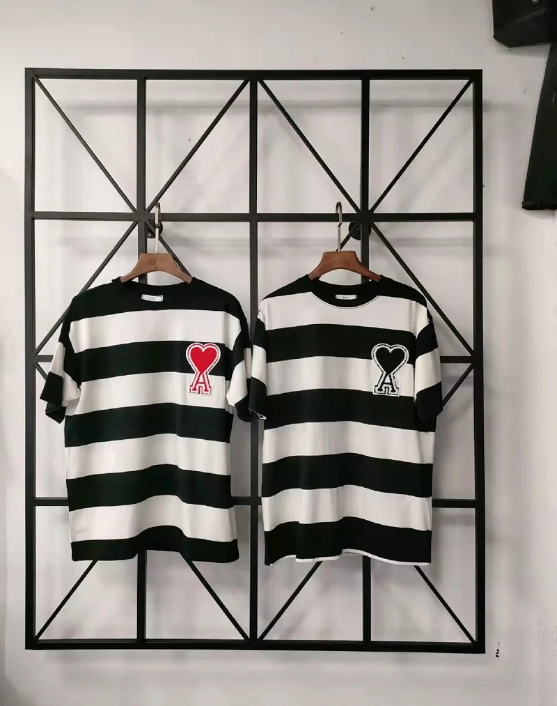 

2022 Ami New Fashion Luxury Brand Women T-shirt Men Tops Summer Men T-shirt Ladies High Quality Casual Cotton T-shirts