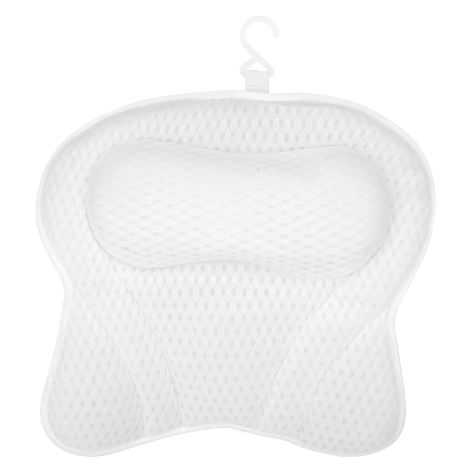 

Подушка для ванны, быстросохнущая Роскошная Нескользящая с 6 присосками, с воздушной сеткой 4D, для спа, головы, шеи, плеч, для мужчин и женщин