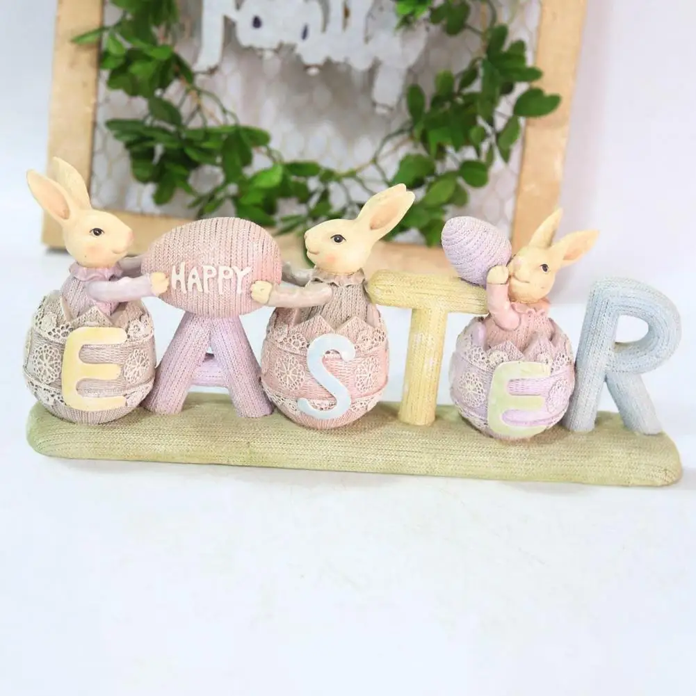 

Gifts Resin Crafts Easter Festival Table Rabbit Ornament Easter Favors