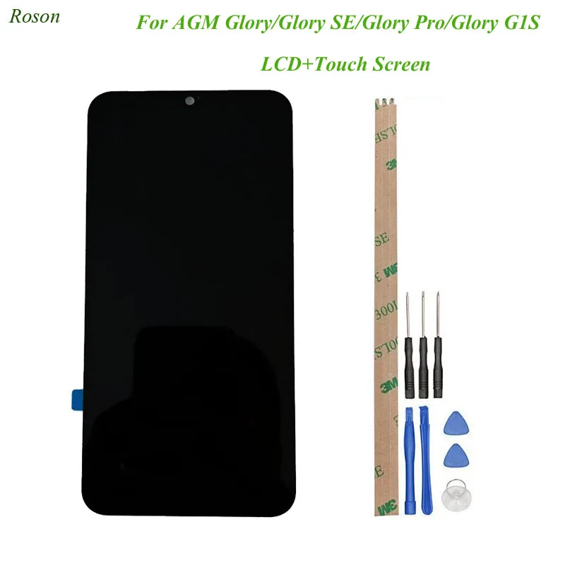 For AGM Glory/Glory SE/Glory Pro/Glory G1S 6.53inch LCD Display and Touch Screen + Assembly Repair Parts With Tools And Adhesive