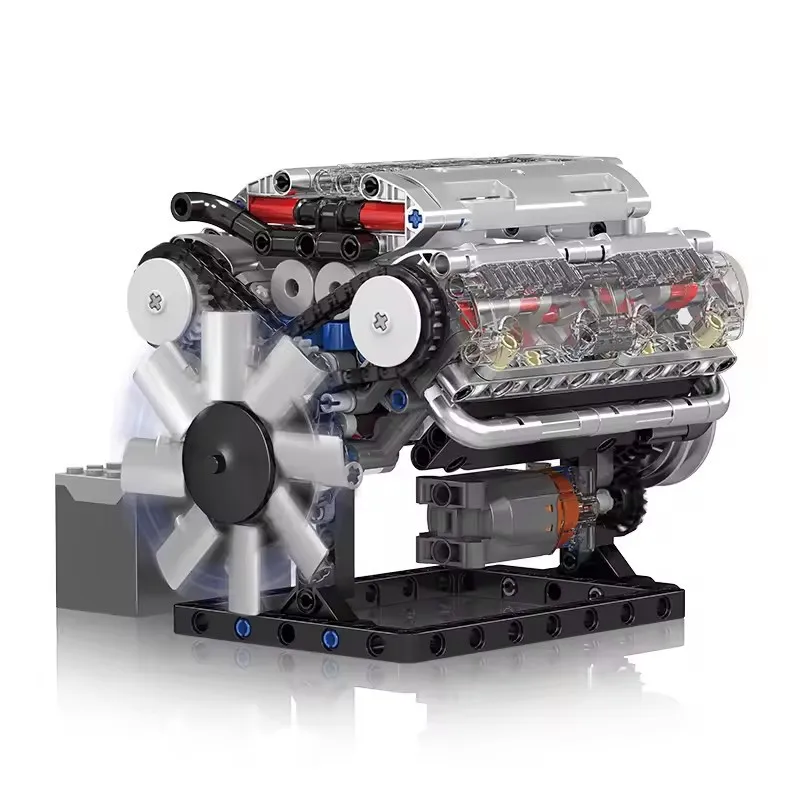 Mold King 10088 Моторизованный двигатель V8 Строительный набор 535 шт. Блоки 535 шт. Блочные кирпичи Набор моделей кирпичей Gasonline Игрушки для детей (art.: 3920d19e2e723) - 3920d19e2e723