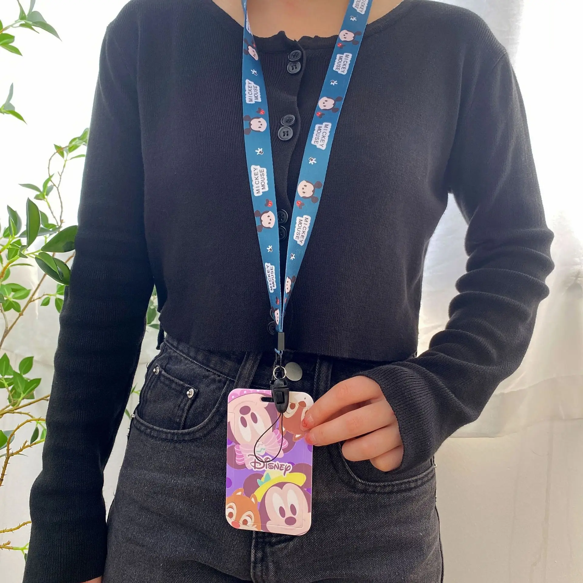 Держатель для значка Disney ID длинный шнурок с мультяшным Микки врач-медсестра