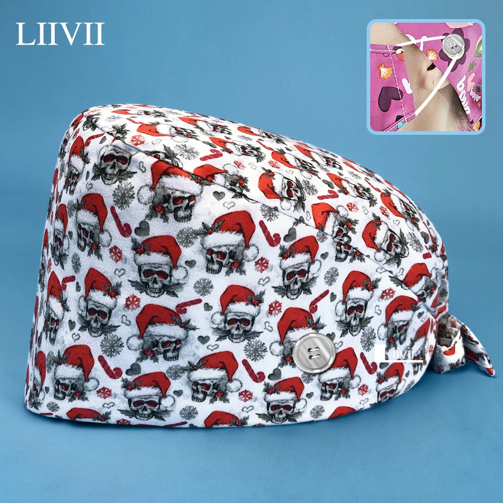 

Medical Caps Women and Men Surgery Cap 100% Cotton Surgical Surgery Hat Hospital Operating Room Working Hats Nursing Scrubs Cap