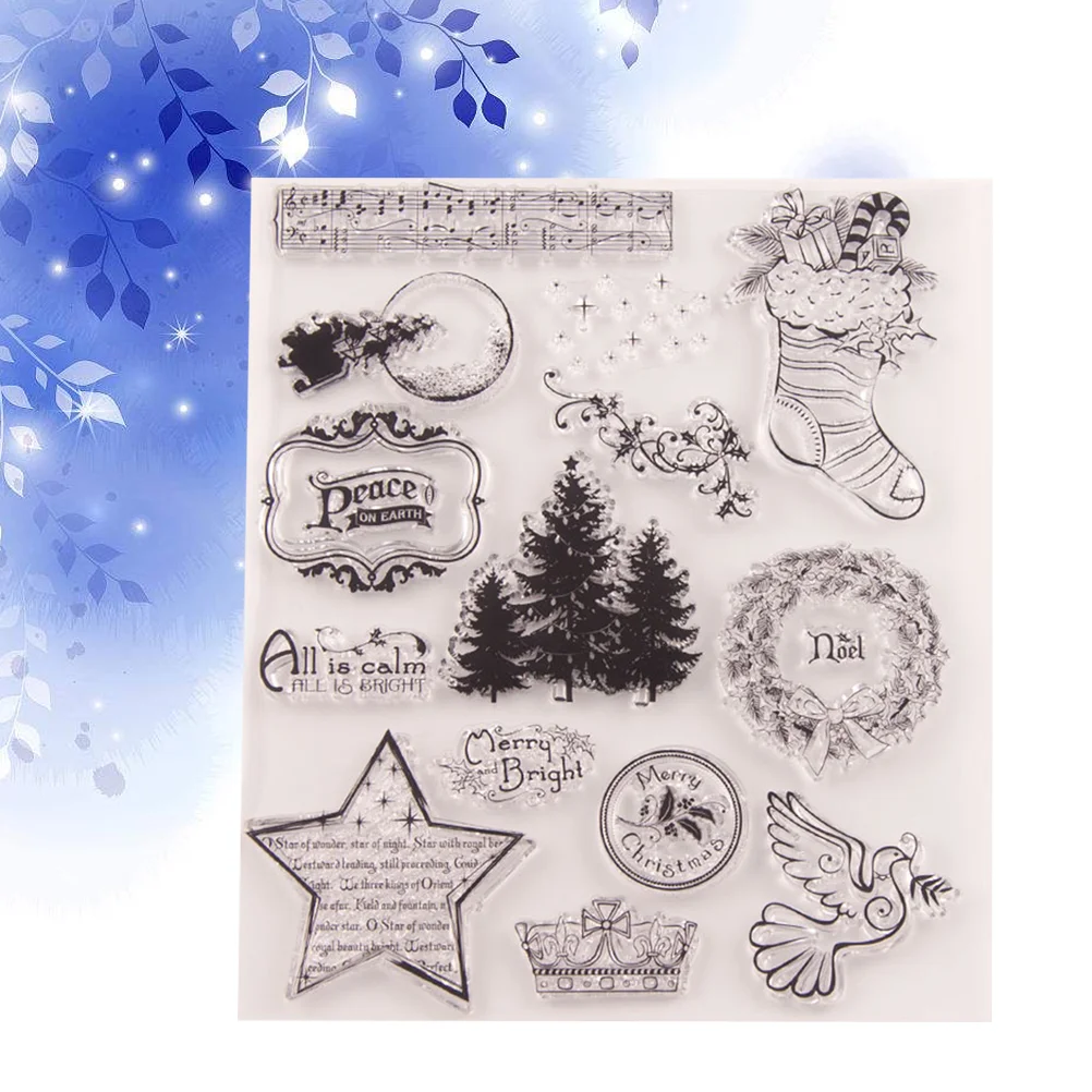 

1 pc Clear Stamp Reusable Cling Stamp Transparent Stamps Scrapbooking for Photo Album Craft Making Diary DIY