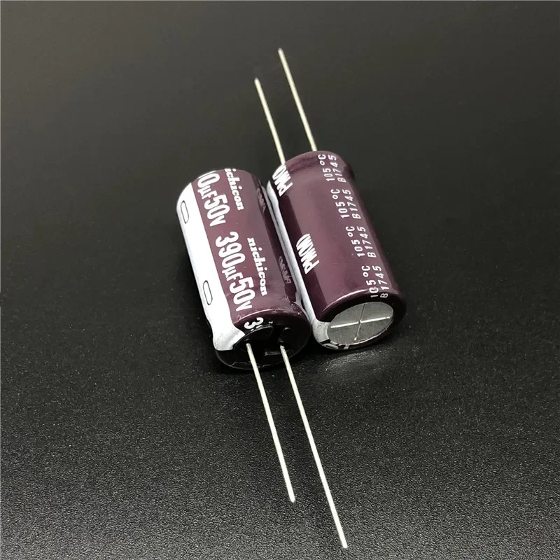 

5pcs/50pcs 390uF 50V NICHICON PM Series 12.5x25mm 50V390uF Low Impedance Aluminum Electrolytic capacitor