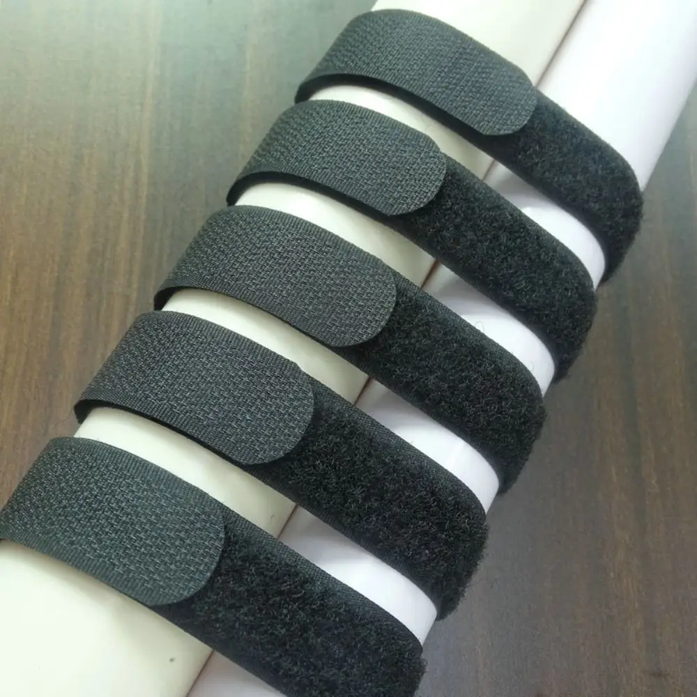 Новый нейлоновый ремешок кабельные стяжки черные самоклеящиеся многоразовые