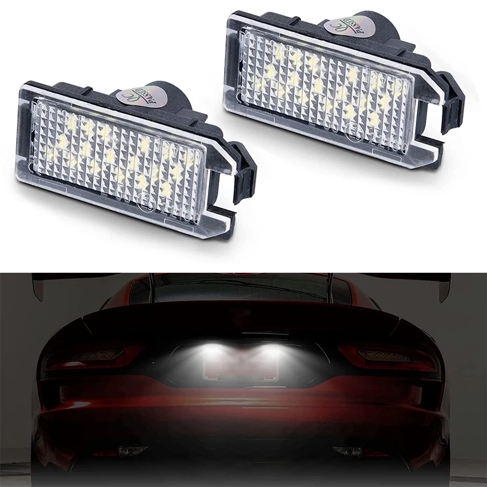 

Аксессуары для автомобильного освещения 2013-2019 (США) для Fiat 500 для 2013-17 Dodge Viper Canbus 3 Вт белый светодиодный номерной знак s