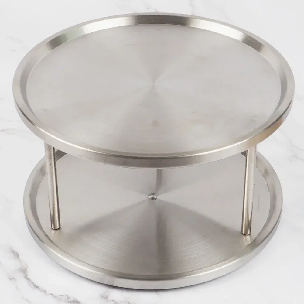 Аккуратный и аккуратный для кухни с двухъярусной полкой специй из нержавеющей