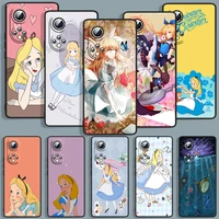 alice in wonderland phone case for huawei honor 7a 7c 7s 8 8a 8c 8x 9 9a 9c 9x 9s pro prime max lite black luxury back silicone