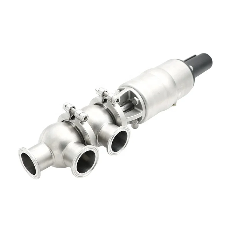 

21 Type Stainless Steel Tri Clamp Sanitary Pneumatic Divert Seat Valve Reversing Valve