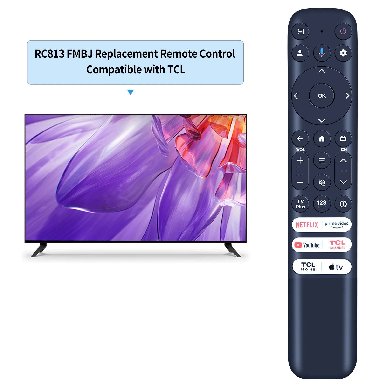 Пульт дистанционного управления RC813 FMB1 для TCL 55R646 75S546 65S546 65R646