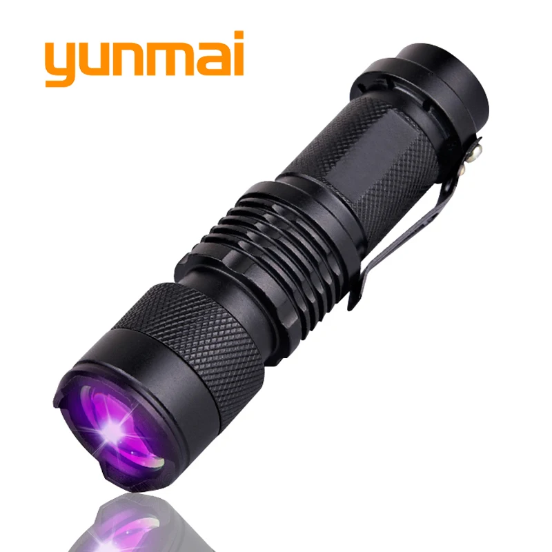 

UVC 395 365 фонарь с фокусировкой, светодиодный фонарик, фонарик, лампочки Q5 SK68, регулируемый алюминиевый сплав 2000, 5 Вт, черные УФ-лампы, фонарик