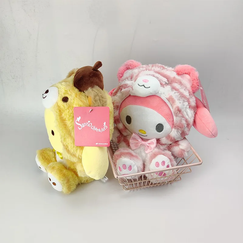 Брелок Sanrio Cinnamoroll Hello KT Коты Плюшевые Куклы Kawaii My Melody Kuromi Purin аниме Мультяшные