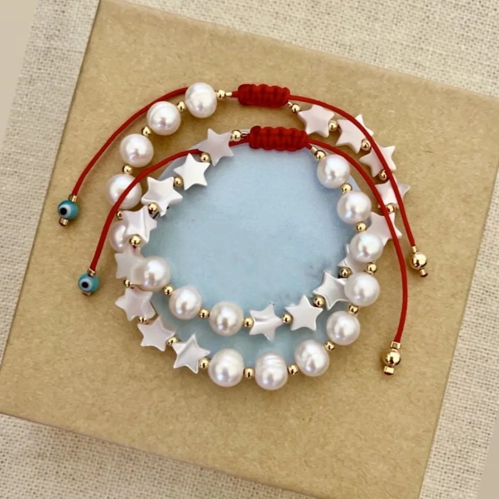 

KKBEAD 2023 New Shell Star Bracelet Natural Freshwater Pearl Bracelets Designer Jewelry for Women Bijoux Pulseras Femme