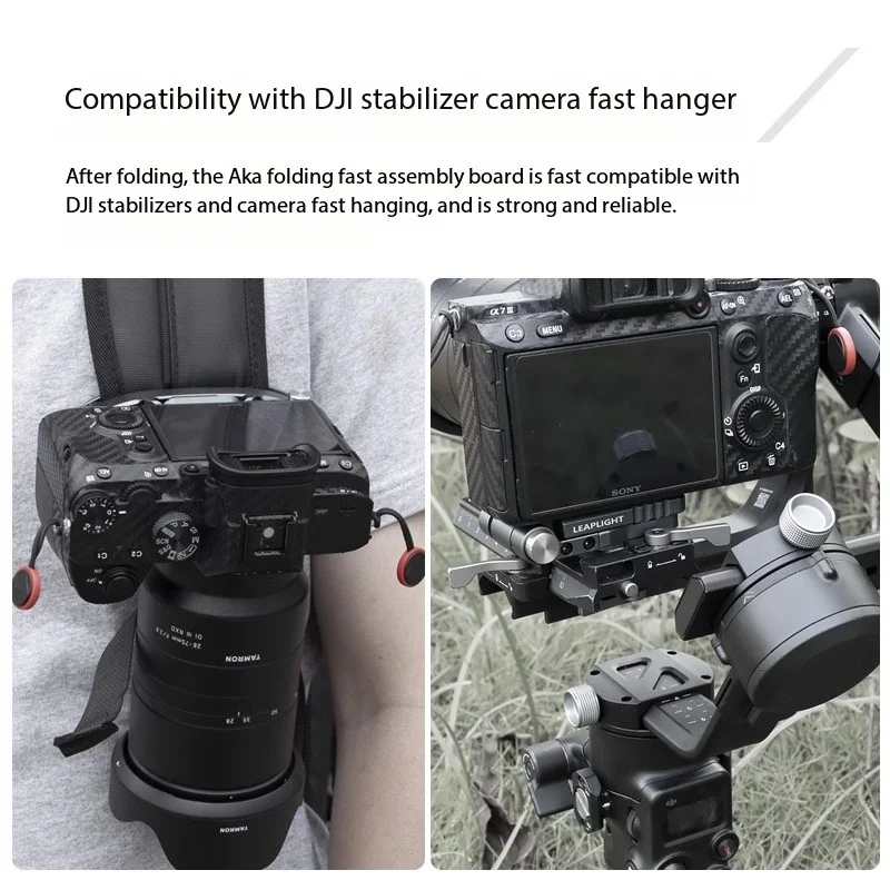 Фото LEAPLIGHT LYLL2 складная L-образная пластина для камеры DJI rs3 аксессуары для стабилизатора головка штатива быстросъемная пластина №5