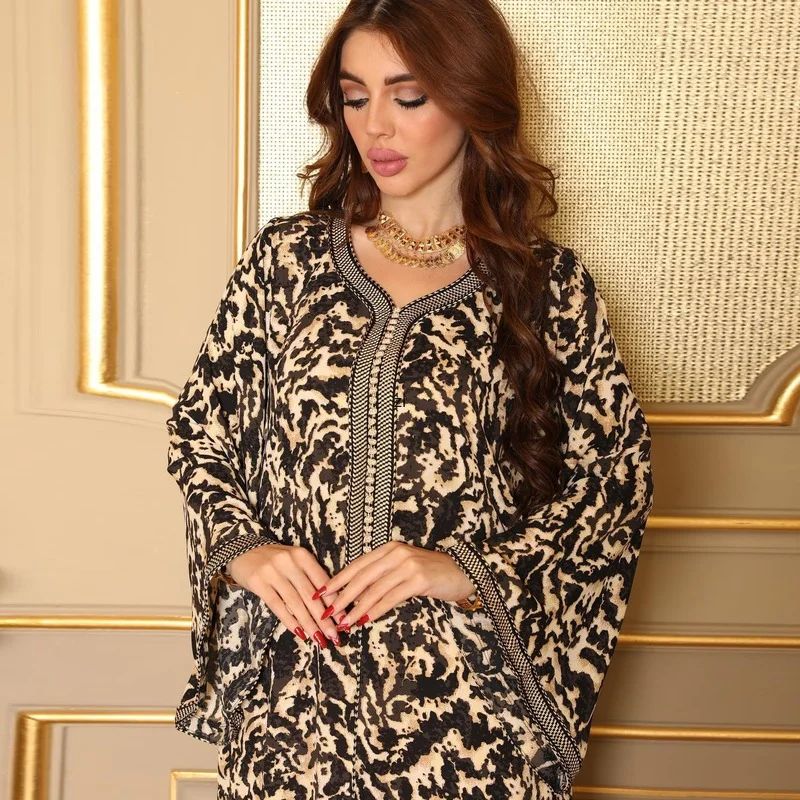 2022 Dubai Arabic Turkey Muslim Hijab Dress Islam Clothing Maxi Dresses Abayas for Women Robe Longue Femme Musulmane Djellaba