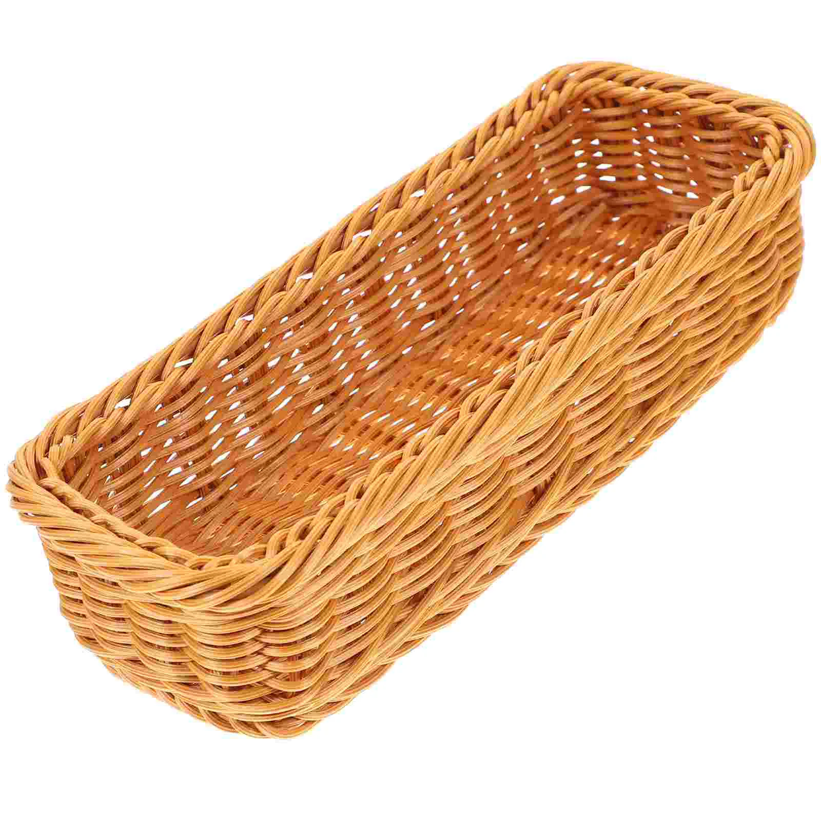 

Storage Basket Baskets Wicker Rattan Woven Holder Organizer Towel Decorative Tray Bathroom Guest Rectangulartoilet Counternapkin