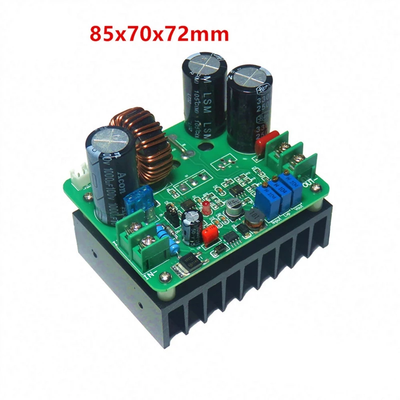BT900W DC-DC 8V-60V To 12V-130V 15A Регулируемый Модуль источника питания высокой мощности
