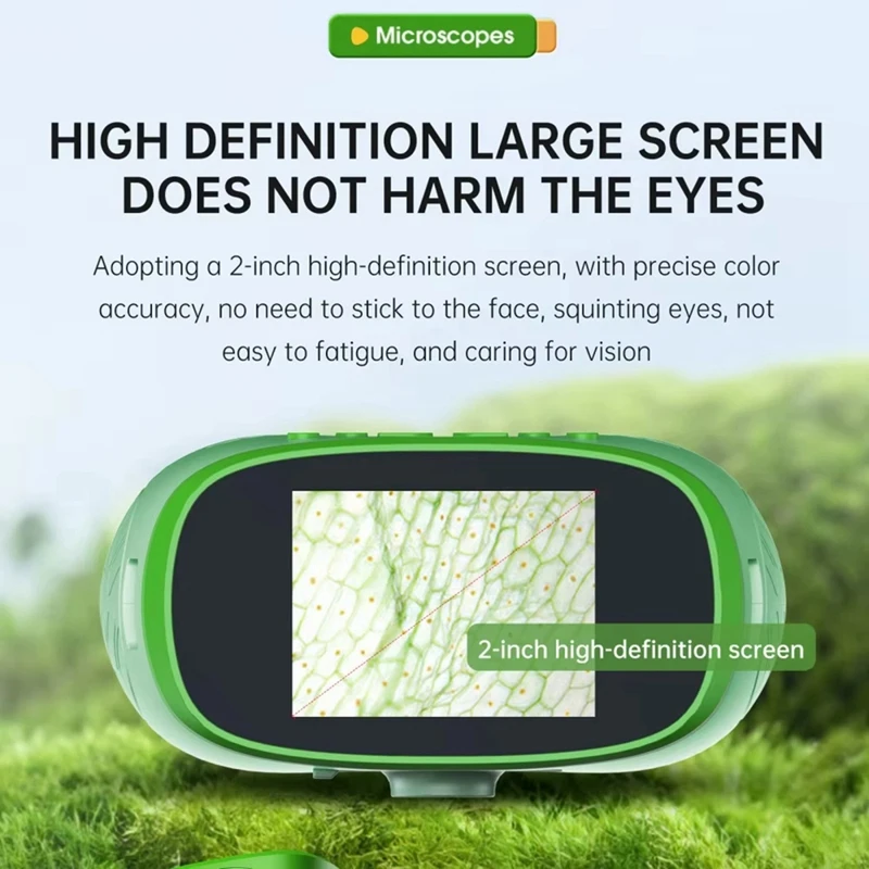 Электронный микроскоп для детей 3-в-1 2-дюймовый экран 800-кратный с цифровой