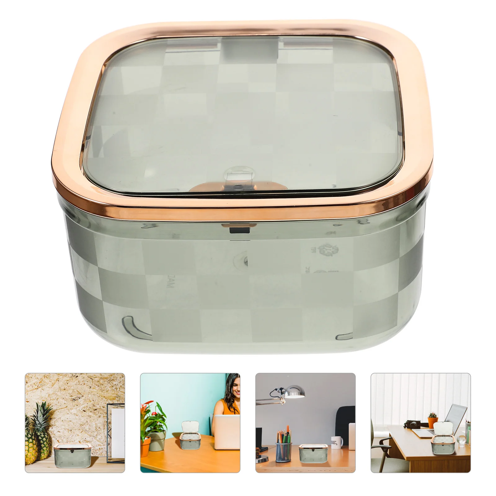 

Trash Can Bin Garbage Waste Desktop Minikids Pail Figures Countertop Wastebasket Paper Container Basket Holder Desk Tiny