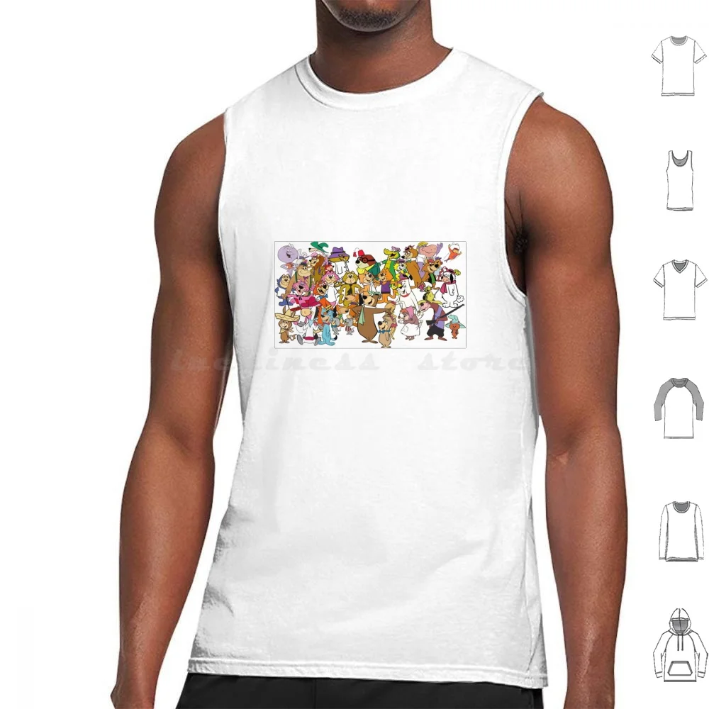 

Hanna Barbera Tank Tops Vest Sleeveless Hanna Barbera Cartoon Yogi Show