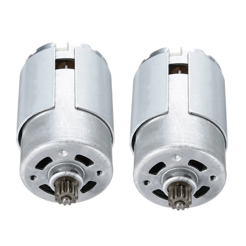 

2X DC Motor 18V For Children Electric Car,RC Ride, Baby Car Electric Motor RS550 Gearbox 12 Teeth Engine