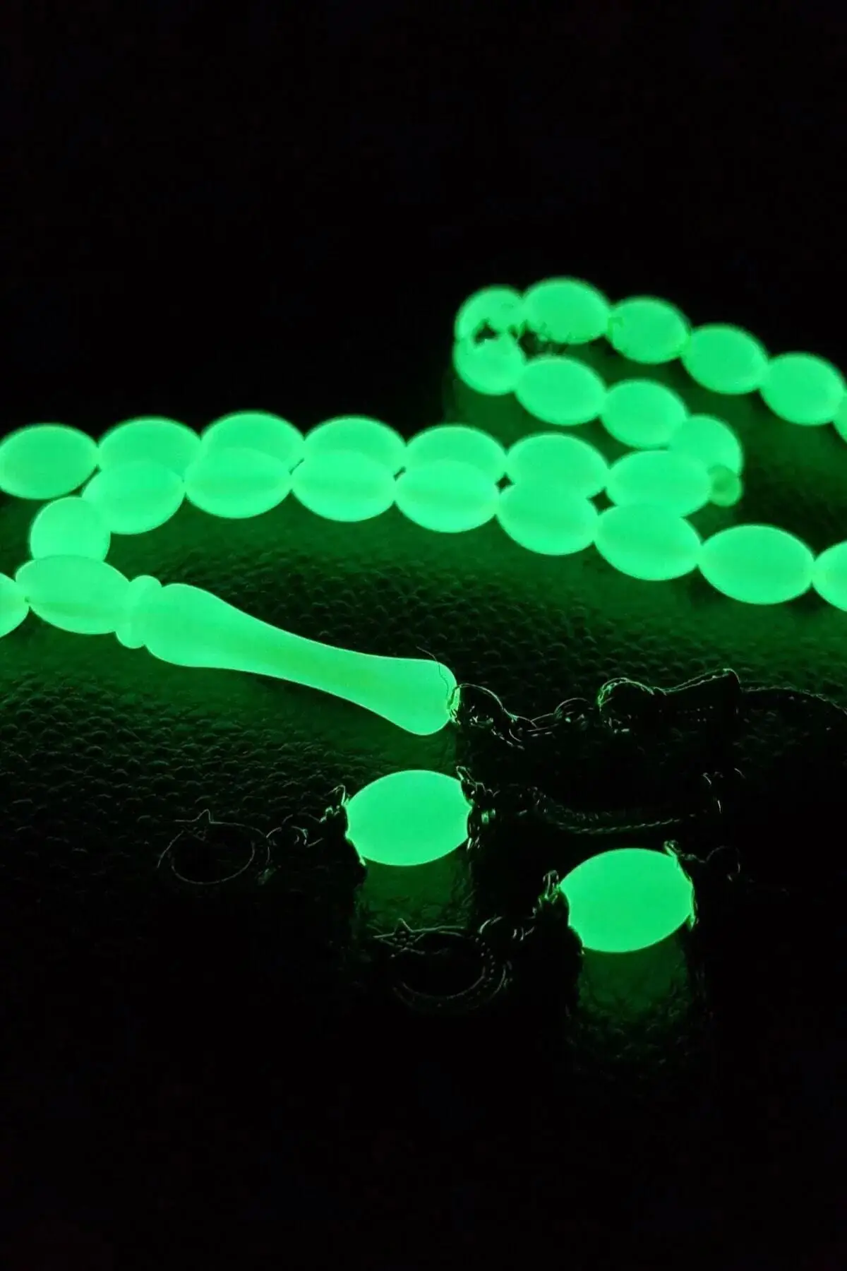 Бусины для молитвы янтарные Луна дневного света