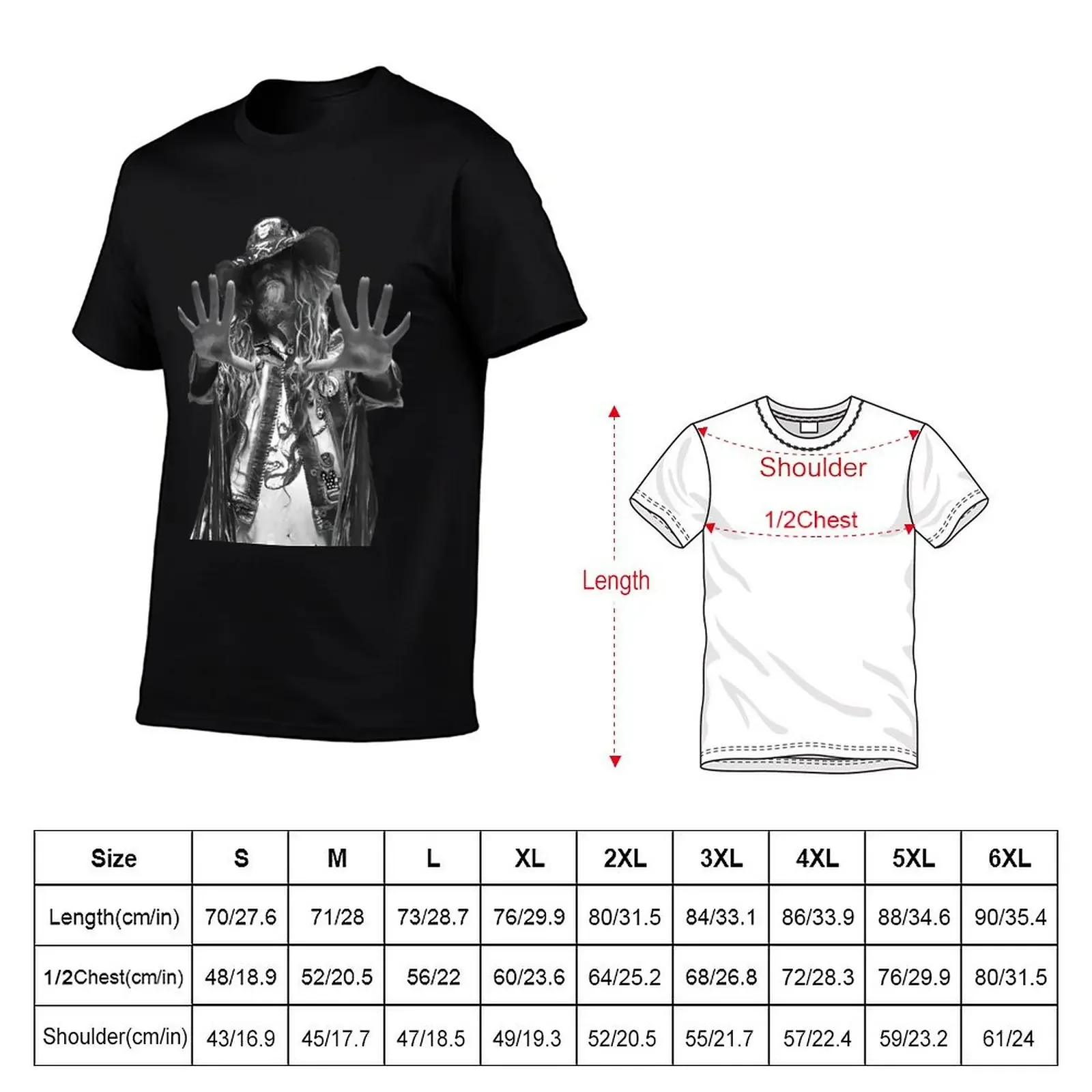Rob Zombie T-Shirt boys whites summer top clothes vintage t shirts for men graphic