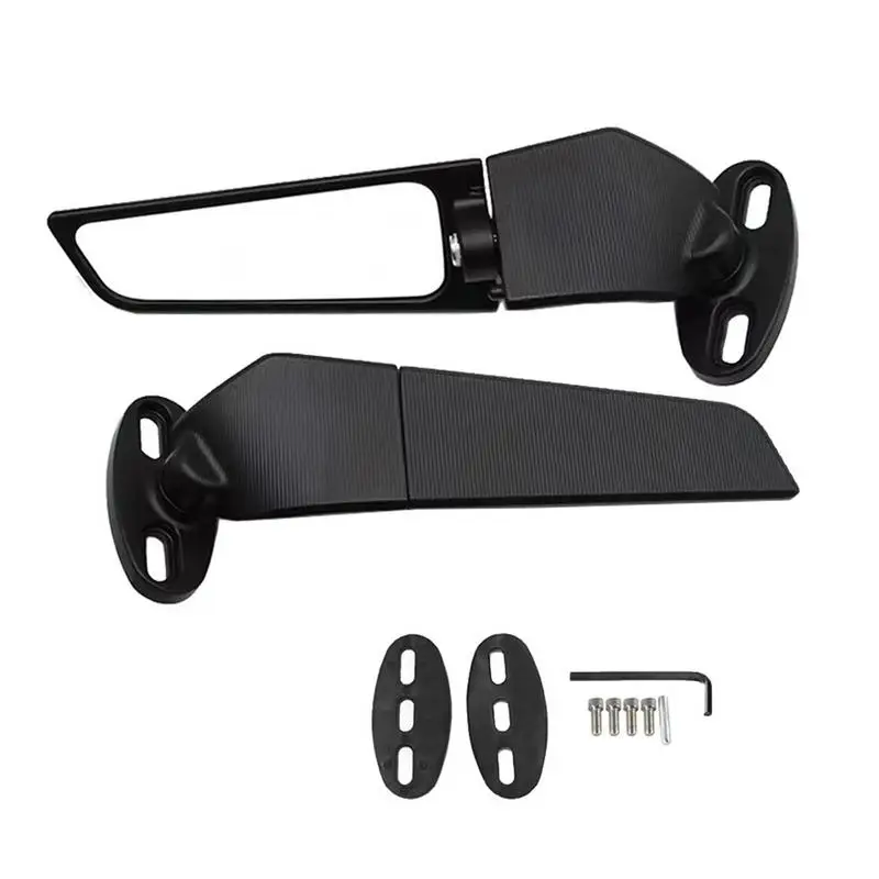 

Motorcycle Wing Rearview Mirrors Motorcycle Rearview Mirror Rearview Rotating Side Stealth Mirrors Adjustable Wind Wing
