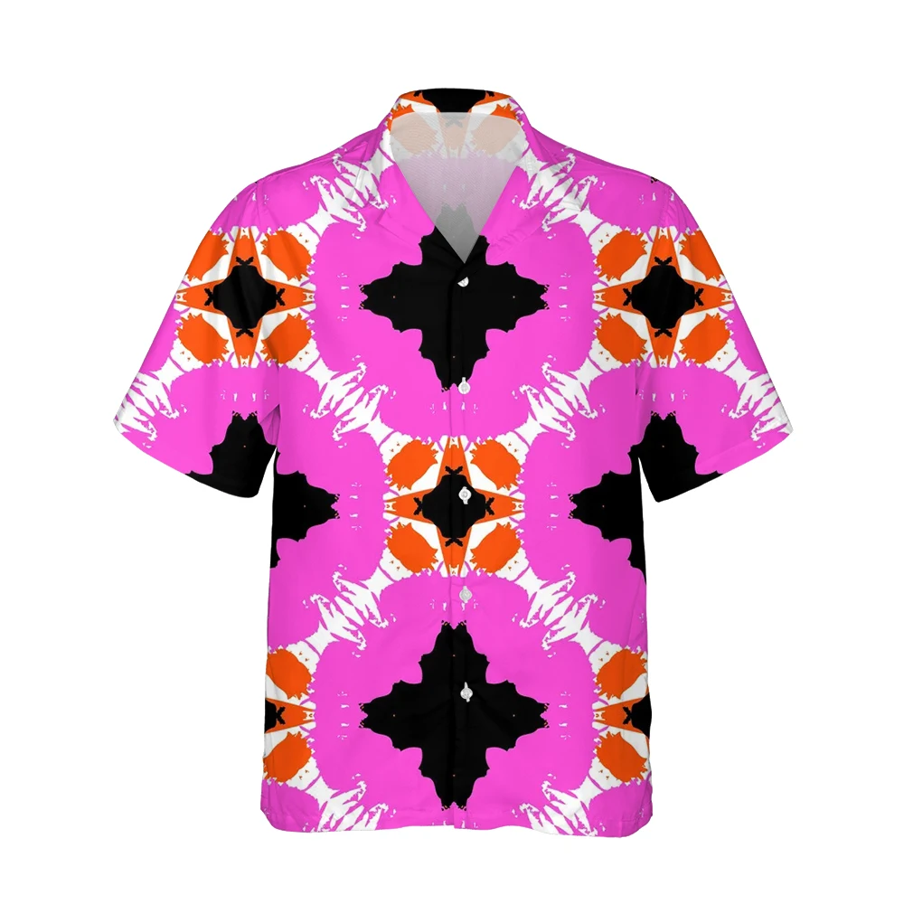 Jumeast 3d Harajuku Abstract Hand-painted Printed Hawaiian Shirt Men Short Sleeve Colorful Shirts Casual Loose Tops Street S-5XL