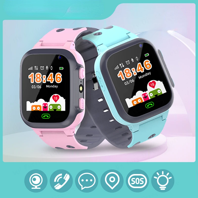 

Smart Watch Sim Card Call Phone Smartwatch For Children SOS Photo Waterproof Camera LBS Location Gift For Boys And Girls