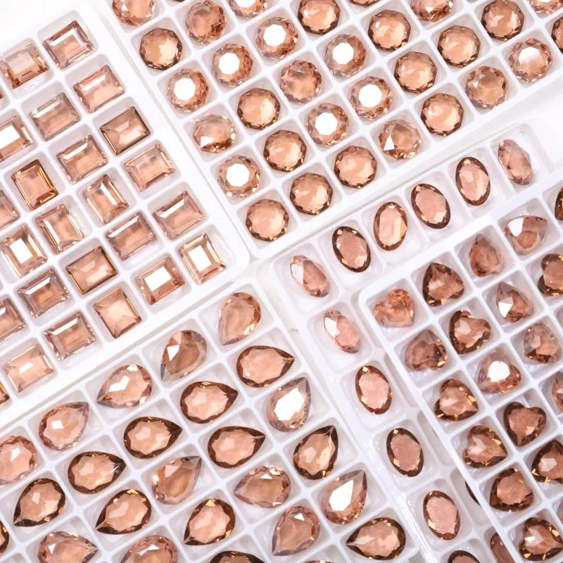 Осень/зима дизайн ногтей с бриллиантами Maillard Coco коричневый квадратный