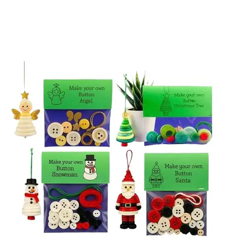 Набор для создания рождественских пуговиц