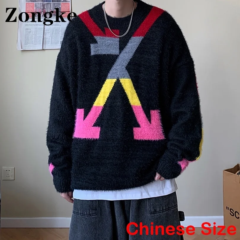 

Винтажный осенний свитер Zongke, Мужская одежда, вязаные свитера для мужчин, зимняя одежда, пуловер, мужские топы, 2XL 2022, Осенние Новые поступлен...
