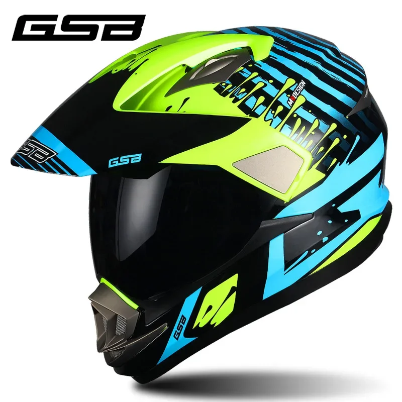 GSB раллийный шлем осень/зима мотоциклетный мужской солнцезащитный полный