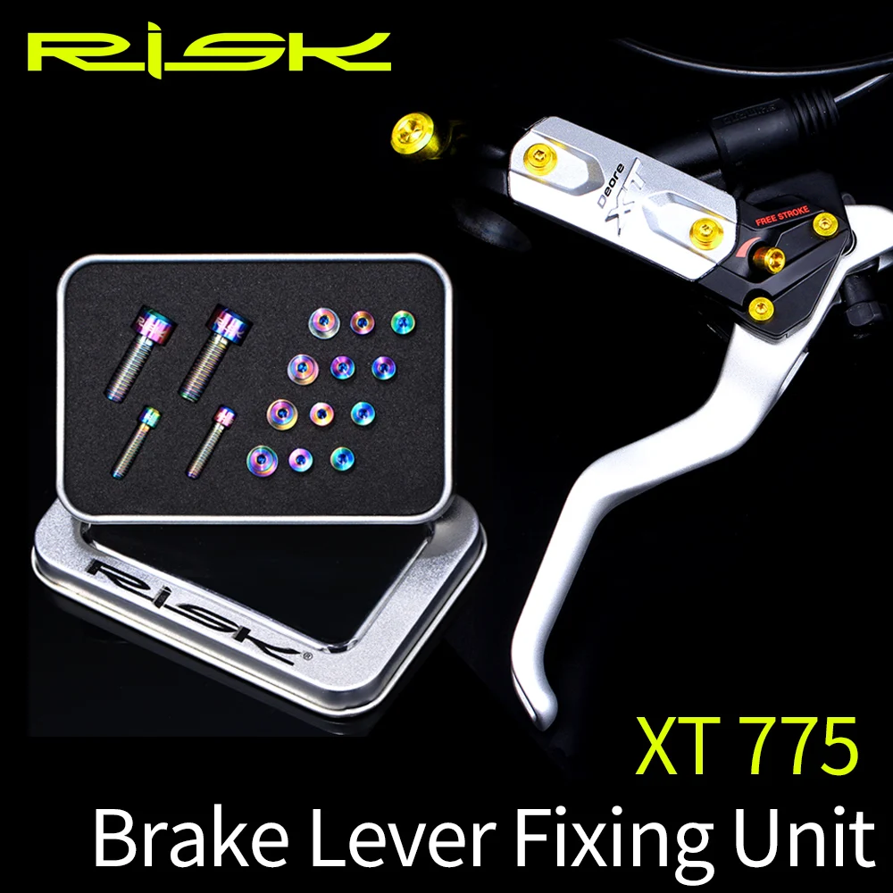 

RISK Road Bicycle Brake Lever Fixing Unit Lightweight Titanium Alloy Bike Screw Kit for XT775 Bicycle Accessories Parts
