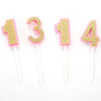 new sequins digital candle birthday number cake candle 0 1 2 3 4 5 6 7 8 9 cake topper girls boys baby party supplies decoration