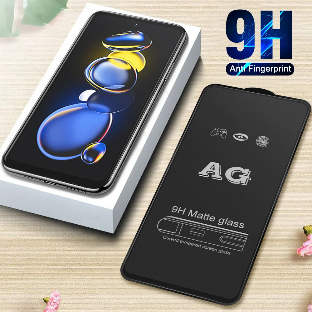 

1pcs Frosted Matte Tempered Glass For Xiaomi Redmi Note 11T Pro Full Cover Screen Protectors 11TPro Plus Protection Phones Film