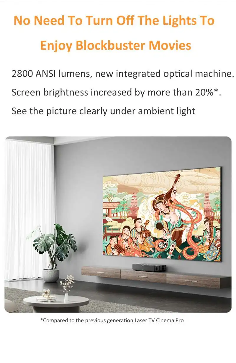 FENGMI 4K T1 лазерный ТВ-проектор ALPD RGB + 2800 ANSI люмен 5G WIFI MEMC автоматический Keystone 3 64 ГБ FENG