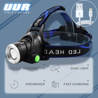 newest portable zooming t6 q5 v9 led head lamp zoom fishing headlight camping headlamp hiking flashlight bicycle light torch
